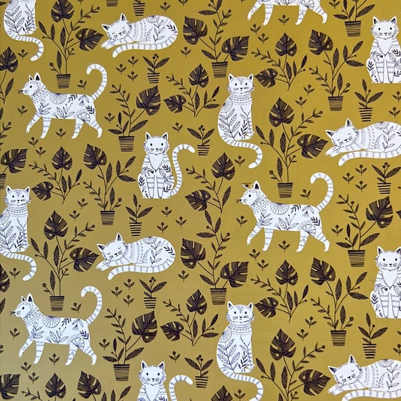 ring-bound notebook w/tab sections & pocket-“Botanical Cats”-NWT-4 available - Picture 2 of 7